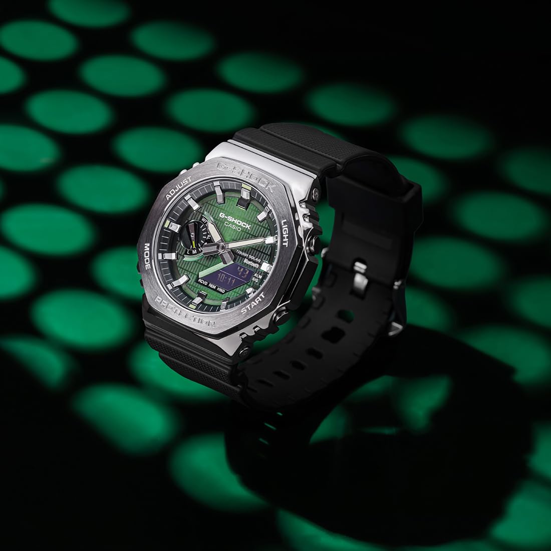 GA-2100 Steel Analog-Digital Watch with Auto Light & Full Functions