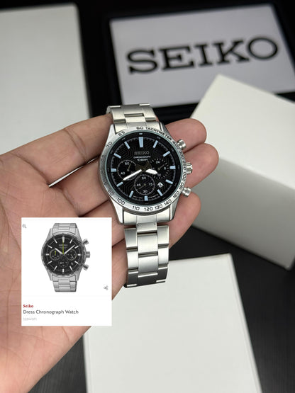 Hot Selling Men’s Watch – Grey Strap & Black Dial | Sapphire Crystal