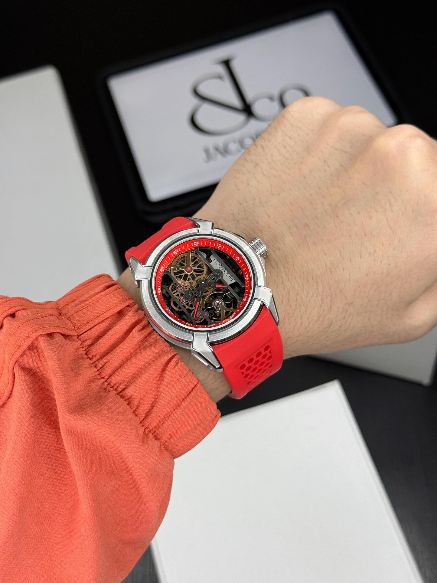 Epic X Titanium Red Men’s Automatic Watch – Sapphire Crystal | 44mm