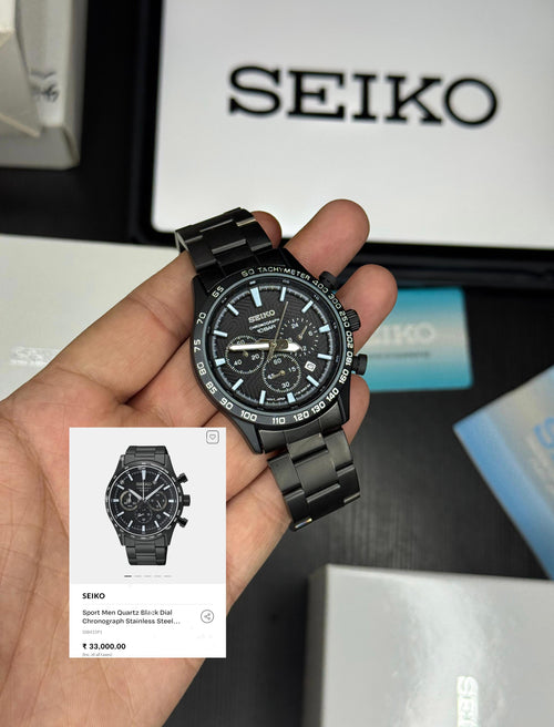 Hot Selling Men’s Watch – Full Black Dial | Quartz Movement | 42mm