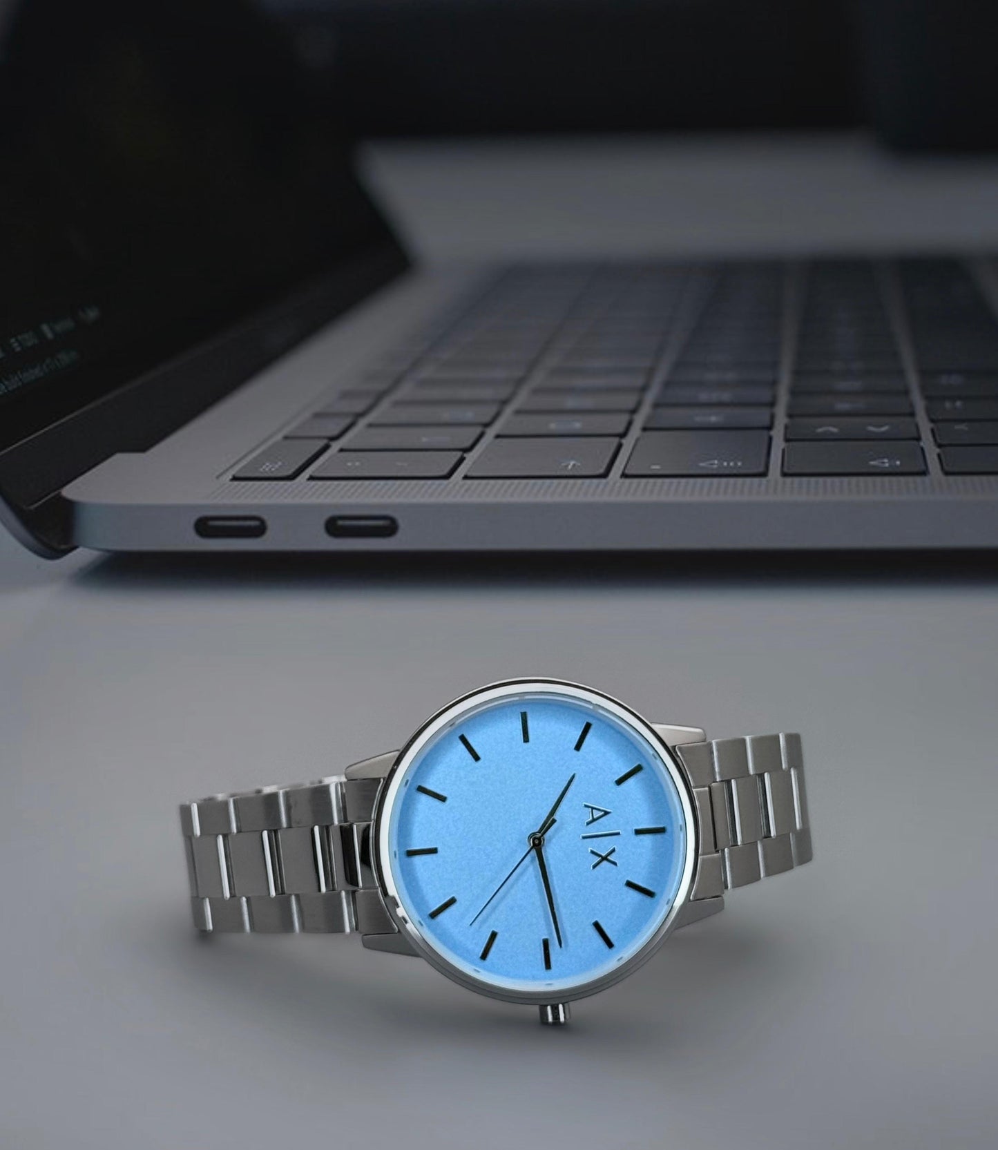 Premium Silver Men’s Quartz Watch  | Daily Wear Sport Watch