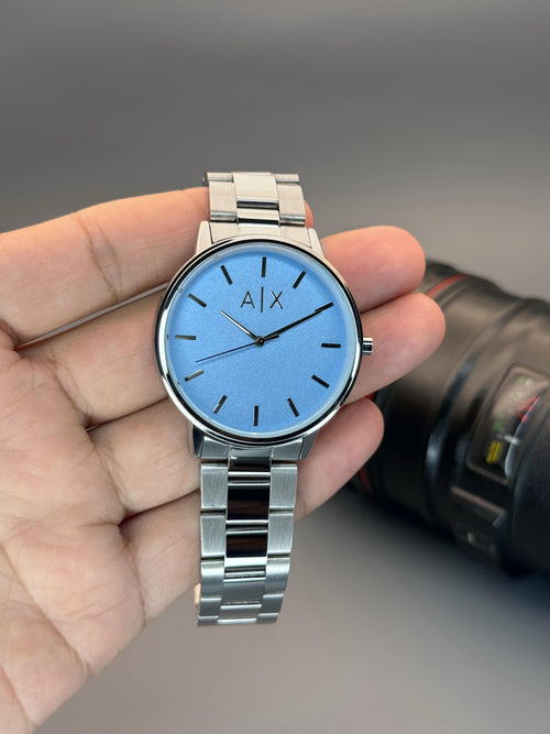 Premium Silver Men’s Quartz Watch  | Daily Wear Sport Watch