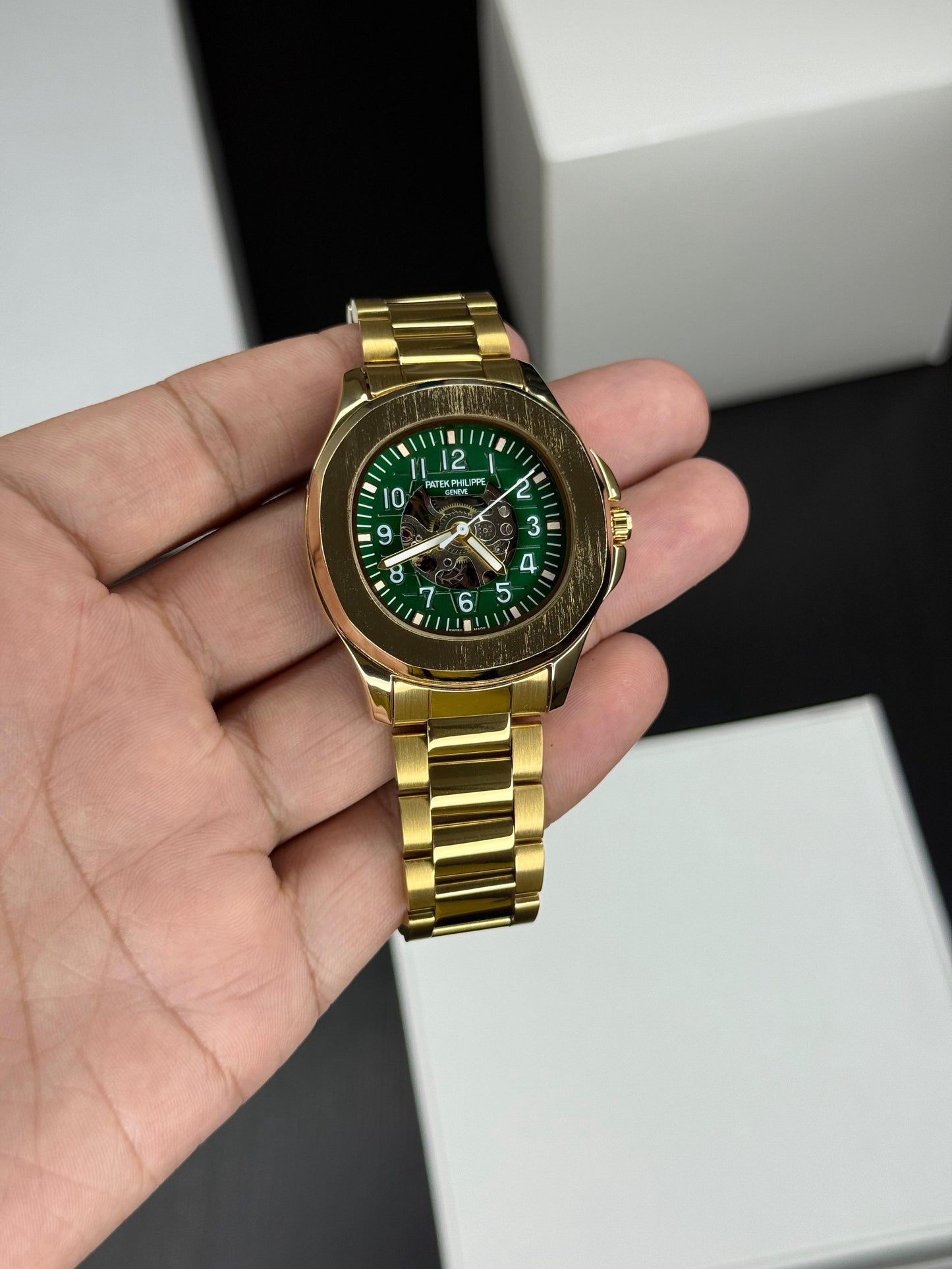 Premium Skeleton Dial Automatic Men’s Watch – Luxury Mechanical Design