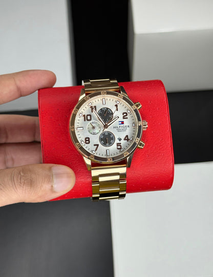 Men’s Chronograph Quartz Watch – Metal Strap | All-Working Chronograph