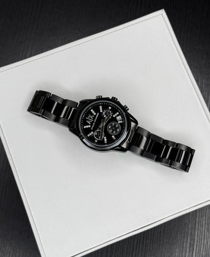 Sporty Quartz Watch for Women – Black Strap | Round Dial | 36mm Case