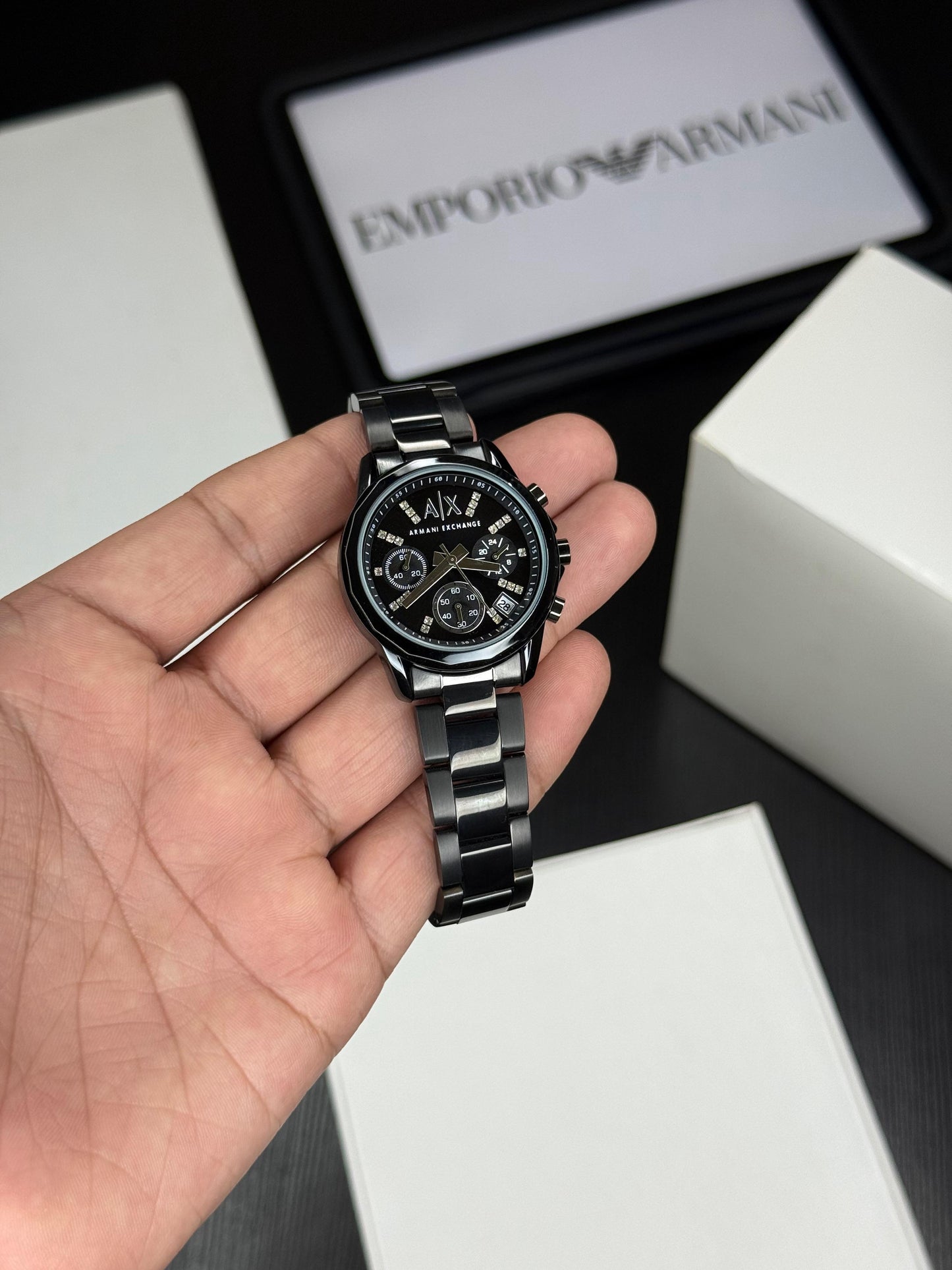 Sporty Quartz Watch for Women – Black Strap | Round Dial | 36mm Case