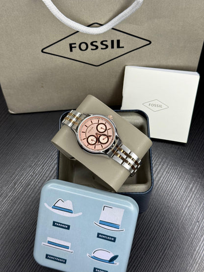 Two-Tone Rose Gold Women’s Watch – Quartz Movement | Round Dial | 36mm