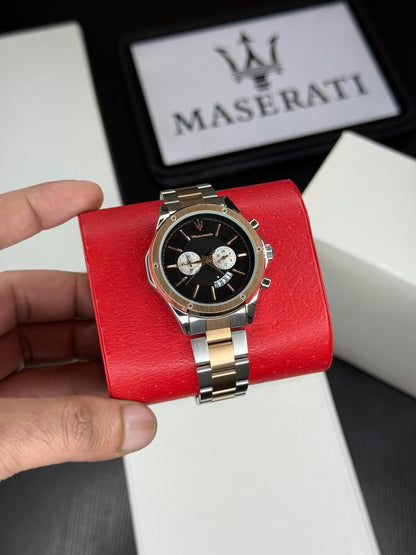 Chronograph Men’s Watch – Two-Tone Strap | Sapphire Crystal | 42mm