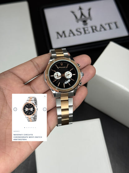 Chronograph Men’s Watch – Two-Tone Strap | Sapphire Crystal | 42mm