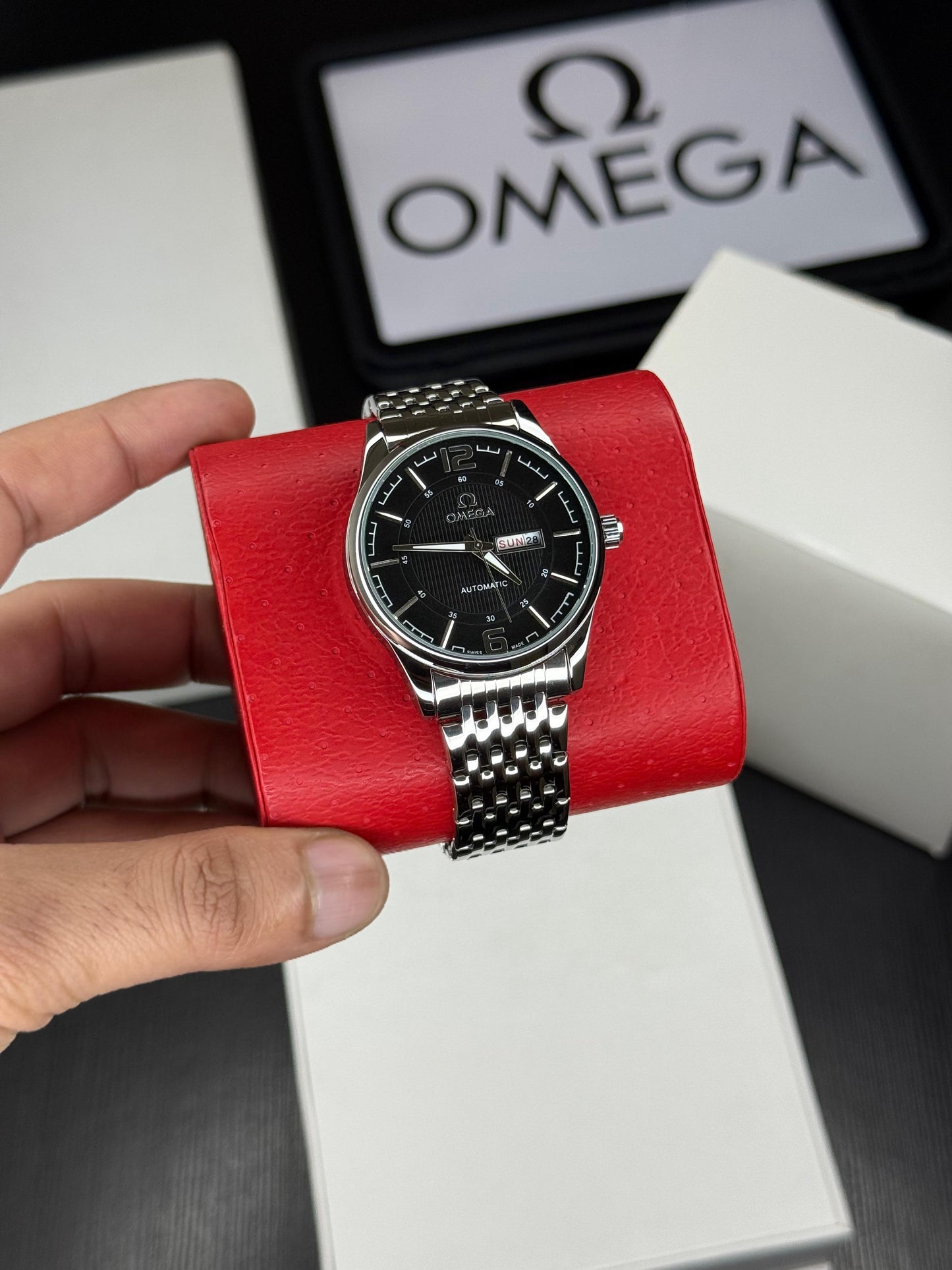 Men’s Luxury Open Back Automatic Watch with Visible Movement