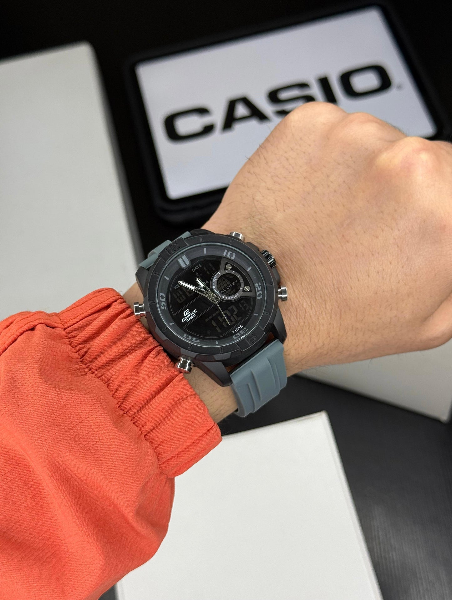 Dual Analog Digital Watch | Rubber Strap