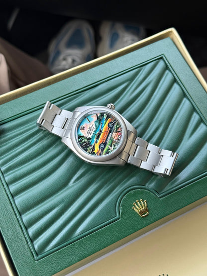 Exclusive Hand-Painted Men’s Watch – Automotive Inspired Design
