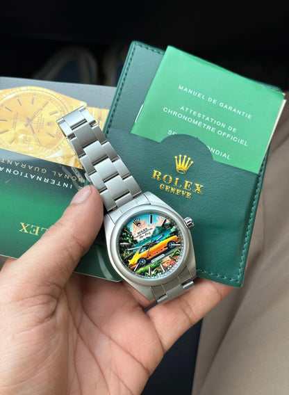 Exclusive Hand-Painted Men’s Watch – Automotive Inspired Design