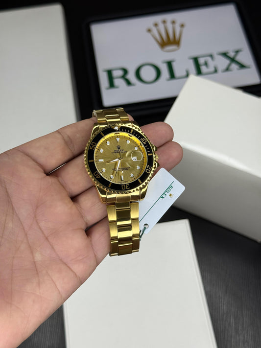 RX 7a Men's Watch with Golden band