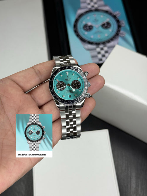 Black bay Chronograph Falmingo Blue